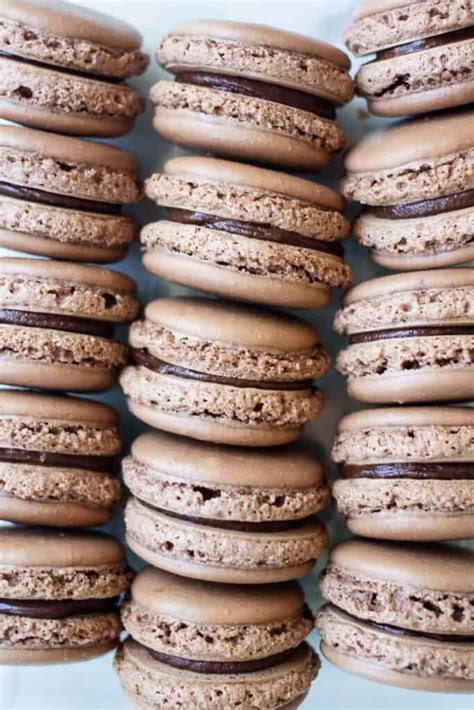 Chocolate Macarons Recipe Two Tempting Fillings Recipe In