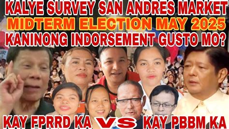 KAYLYE SURVEY SANANDRES MARKET MIDTERM ELECTION MAY 2025 KANINONG