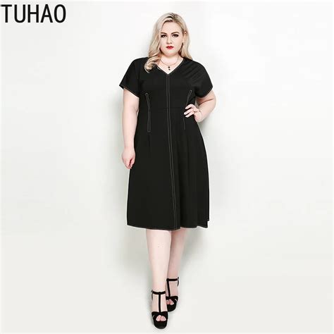 Tuhao Elegant Black Dress Women Summer Style Robe Femme Vintage Party