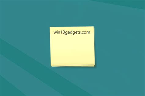 Sticky Notes Windows 10 Gadget Win10Gadgets