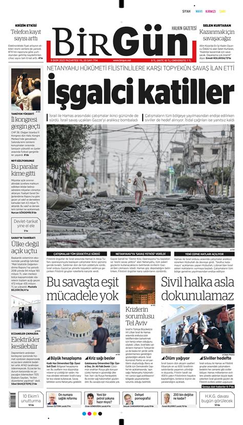 Birg N Gazetesi Ekim Pazartesi G N Man Eti