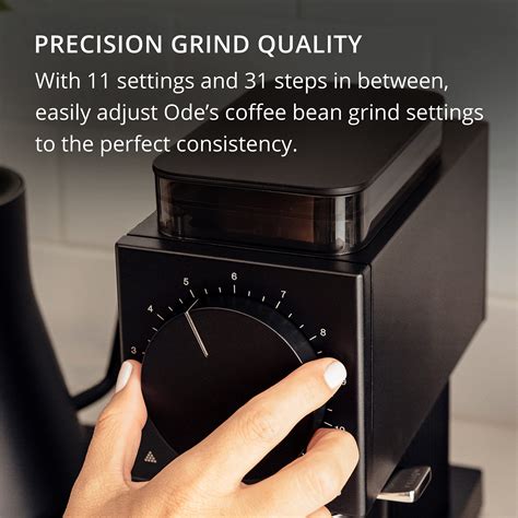 Fellow Ode Brew Grinder - Electric Burr Coffee Grinder, 31 Settings for ...