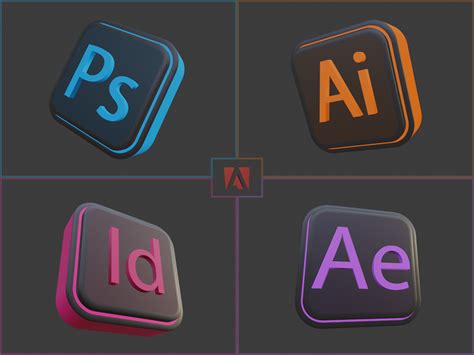 Adobe 3d Icons On Behance