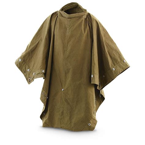 New Us Military Shelter Cover Poncho Olive Drab 196834 Camo