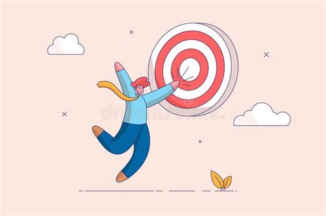 Set And Reach Goal Concept Stock Illustration Illustration Of Color 28569423