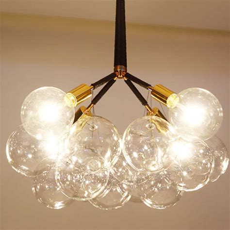 Doorana Modern Glass Balls Bubble Chandelier Lamp