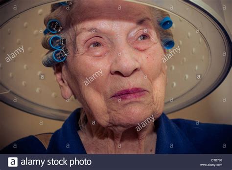 Elderly Lady Hair Salon Stock Photos And Elderly Lady Hair Salon Stock