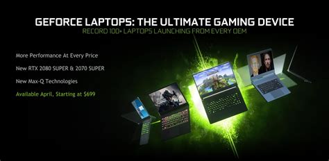 Nvidia Overhauls Geforce Laptops Rtx Starts At 999 Max Q Gets