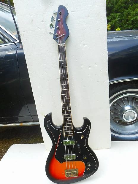 Sekova Bass Guitar 1960 S Japan Sunburst 2 Pu S Reverb Uk