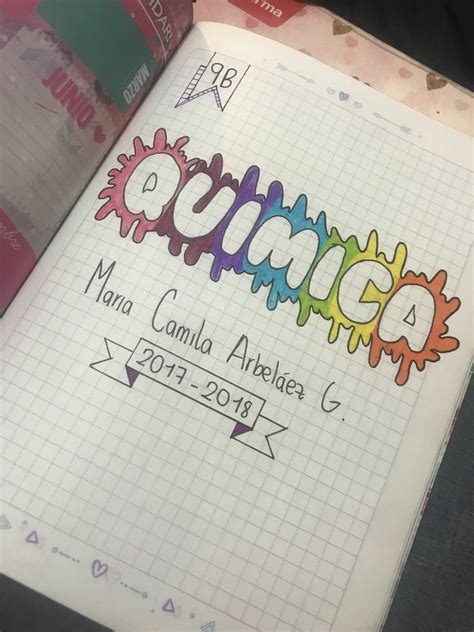 Caratula De Quimica Para Cuaderno La quimica no es aburrida y aquí