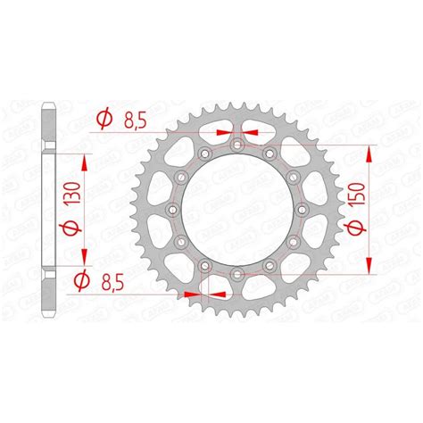 Couronne Afam Dents Acier Ultra Light Pas Type Slk