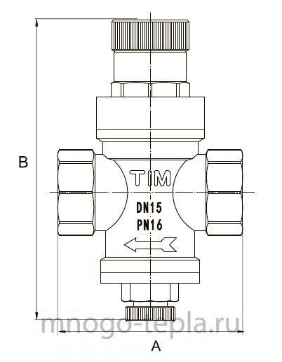 Редуктор давления системы водоснабжения TIM BL2802A, подсоединение 1/2 ...