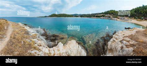 Summer Sea Coast Sithonia Greece Stock Photo Alamy