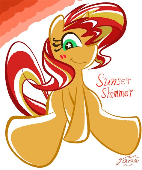 2061352 Safe Artist Garammasara Sunset Shimmer Pony Unicorn G4