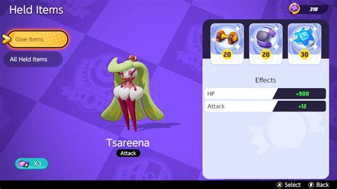 Best Build For Tsareena In Pokemon Unite