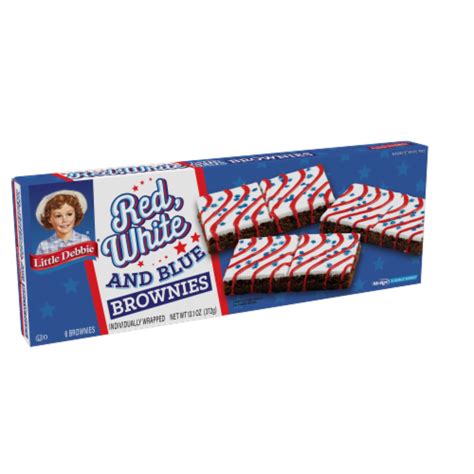 Little Debbie Red White And Blue Iced Brownies 4 Boxes 24 Individually Wrapped Brownies 4