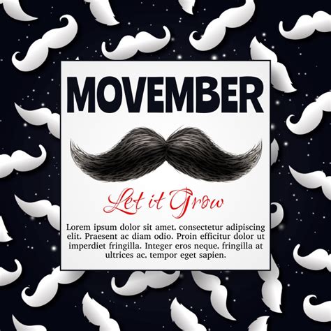 Movember Movember Post Template Postermywall