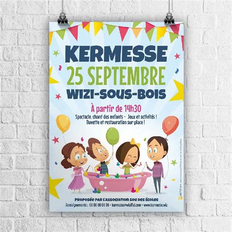 Kermesse Création impression affiches flyers panneaux