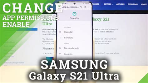 How To Manage Apps Permissions In Samsung Galaxy S21 Ultra YouTube