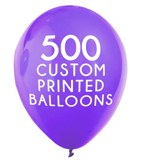 500 Custom Printed Balloons Balloonprinting