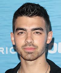 Joe Jonas Short Straight Dark Brunette Hairstyle