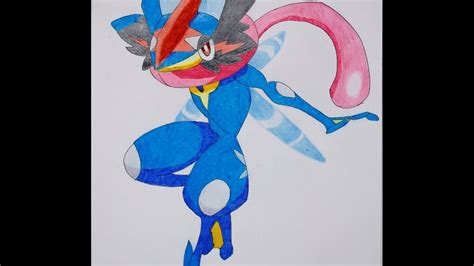 Dibujando A Greninja Ash Drawing Ash Greninja Pokémon Xy And Z Youtube