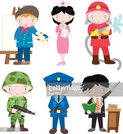 Occupations Set Stock Clipart | Royalty-Free | FreeImages