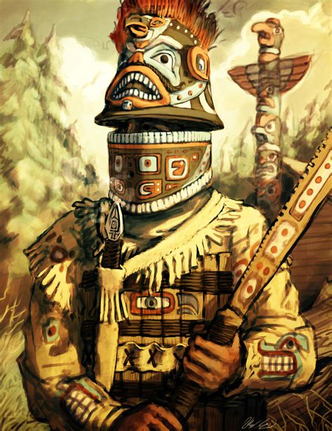 Tlingit Warrior by LordGood on DeviantArt