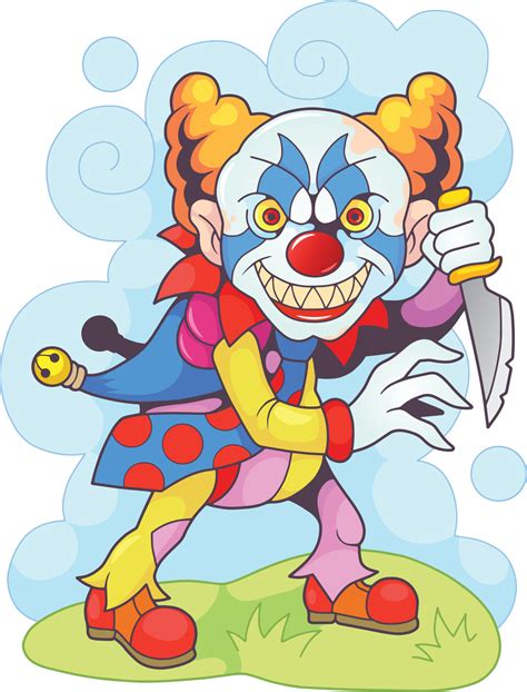 Scary Monster Clown 9579787 Vector Art At Vecteezy