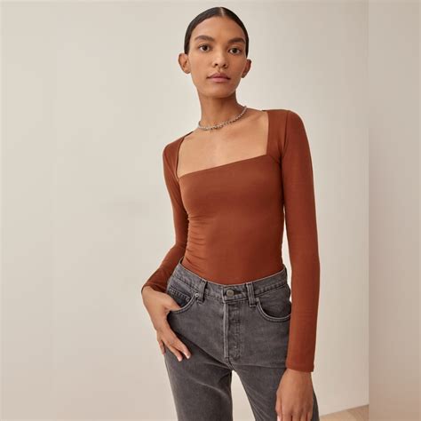 Reformation Walter Knit Top Gem