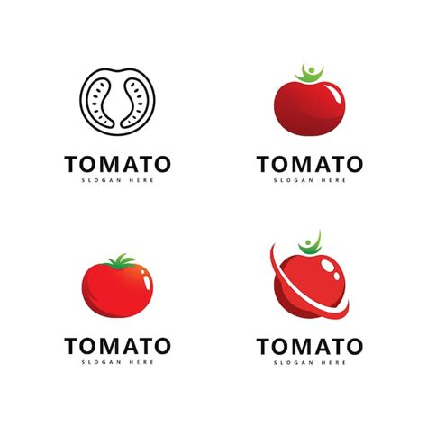 Premium Vector Tomato Logo Vector Icon Illustration Design