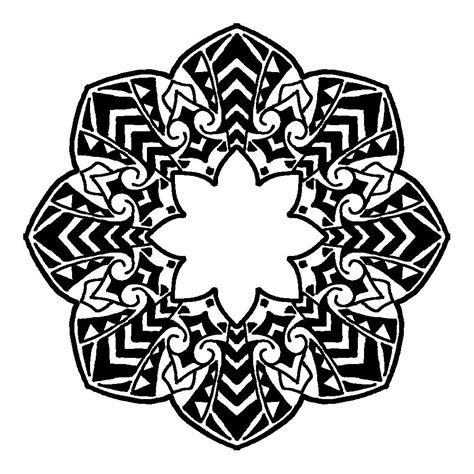 Intricate Black And White Mandalas