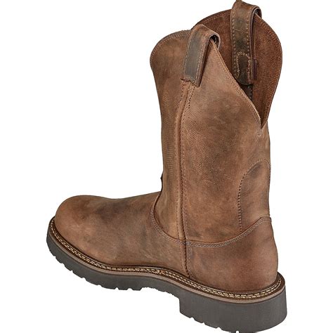 Justin Mens Rugged Bay Gaucho Eh Wellington Work Boots Academy