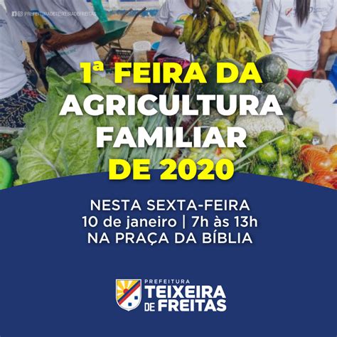 Primeira Feira Da Agricultura Familiar De Acontece Nesta Sexta