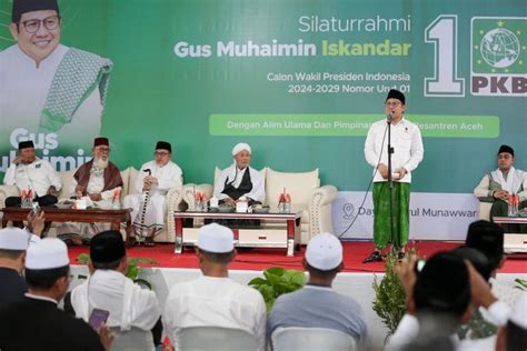 Kampanye Di Aceh Cak Imin Ungkap Keinginan Angkat Menteri Urusi Pesantren