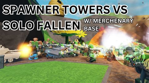 Spawner Towers Only VS Solo Fallen TRIUMPH Roblox TDS YouTube