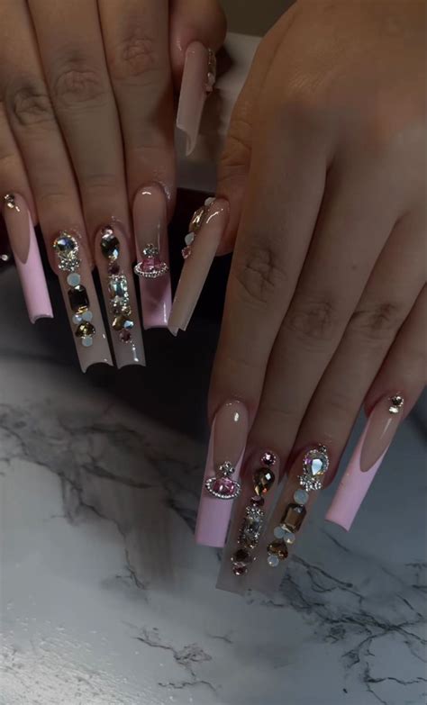 Pin By Emily New On Nails Dope Nail Designs French Tip Acrylic