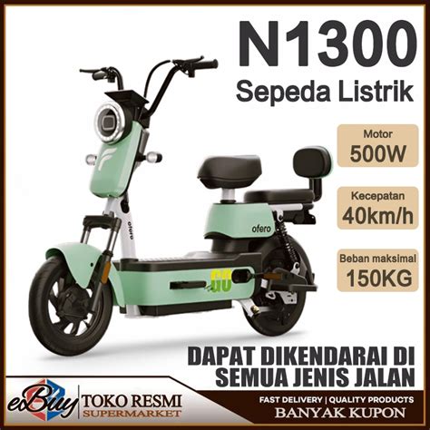 Jual Ofero Ledo Kecepatan Max Km H Sepeda Listrik Motor Sepeda