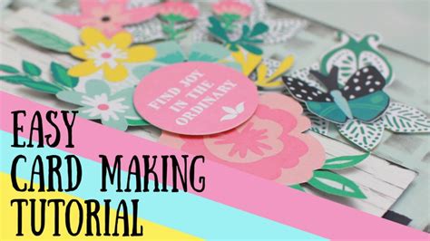 Diy Card Making Tutorial Quick And Easy Youtube