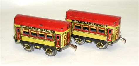 Early American Flyer Cast Iron Electric Engine Train Set