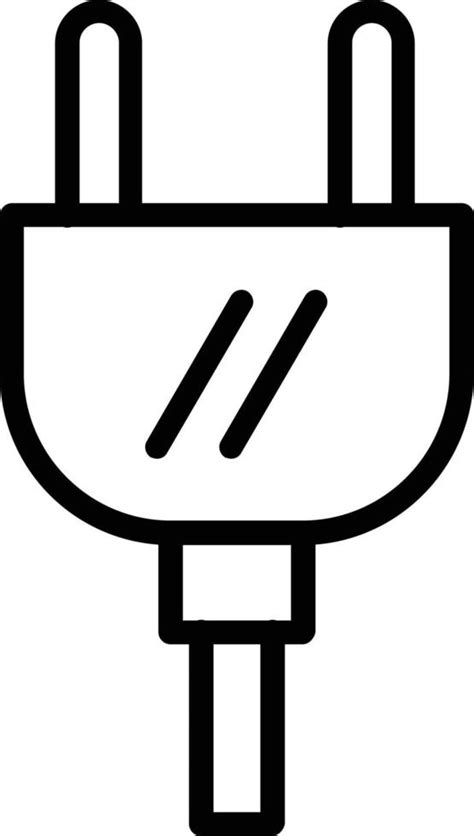 Electric Plug Vector Line Icon 9293748 Vector Art At Vecteezy