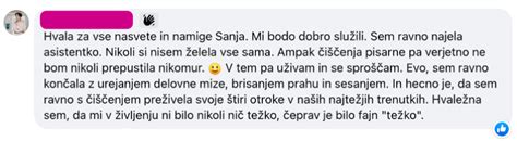 Sanja Kri An Zaslu I Najmanj Vsak Mesec