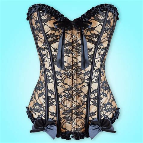 Sexy Femmes Steampunk Vêtements Gothic Plus Taille Corsets À Lacets