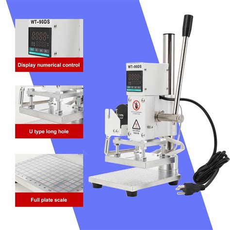 Cdzhltg V Diy Hot Gold Foil Embossing Stamping Machine For Leather Logo Tipper Bronzing Pvc