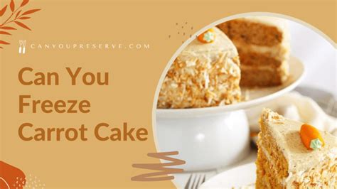 Can You Freeze Carrot Cake Is It Safe To Freeze Carrot Cake Can You Preserve