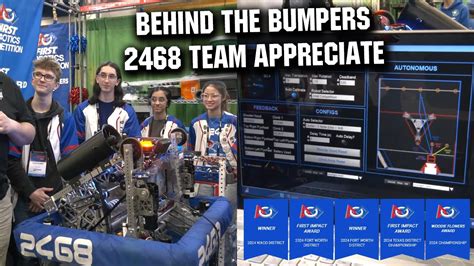 2468 Team Appreciate Behind The Bumpers FRC CRESCENDO Robot YouTube