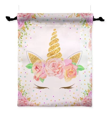 Bolsas De Unicornio Para Dulces Morralitos De Tela Pz En Venta En