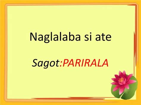 Parirala At Pangungusap Pptx