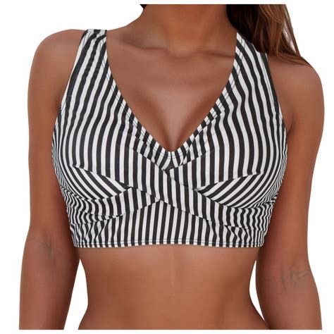 Aayomet Women S Twist Front Bikini Top Padded Push Up Swimsuit Top Lace Up Bathing Suit Tops