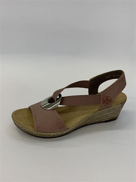 Rieker Sandaal Nude Dames Swing Marlies Nude 624H6 31 Schoenen Luca